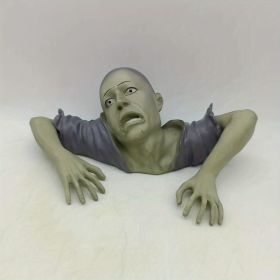 1pc Crawling Zombie Sculpture For Halloween Decor, Home Decor, Garden Decor, Haunted Hous