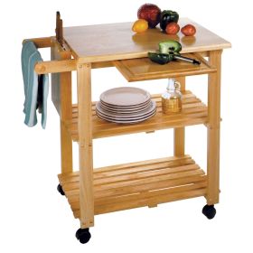 Kitchen Cart Very Versatile, Wood With Rollers