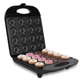 Mini Donut Maker Machine With 16 Doughnuts Holes Non Stick