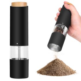 2Pcs Electric Salt and Pepper Grinder Battery Powered Salt Mill Sets With Adjustable Coarseness
