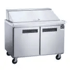 48.125 in. W 11.47 cu. ft. 2-Door Commercial Food Prep Table Refrigerator with Mega Top