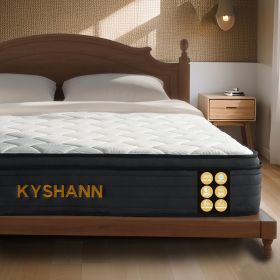 12 Inch Queen Hybrid Mattress in a Box Medium Firm, Pressure Relief, Breathable Comfort and Durable, 365-Night Trial, 10-Year Warranty