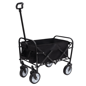 Collapsible Foldable Wagon Cart Beach Wagon Heavy Duty Utility Cart Supports 225lbs