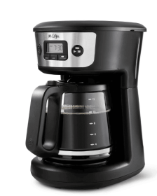Mr. Coffee 12 Cup Programmable Coffee Maker with Strong Brew, Stainless